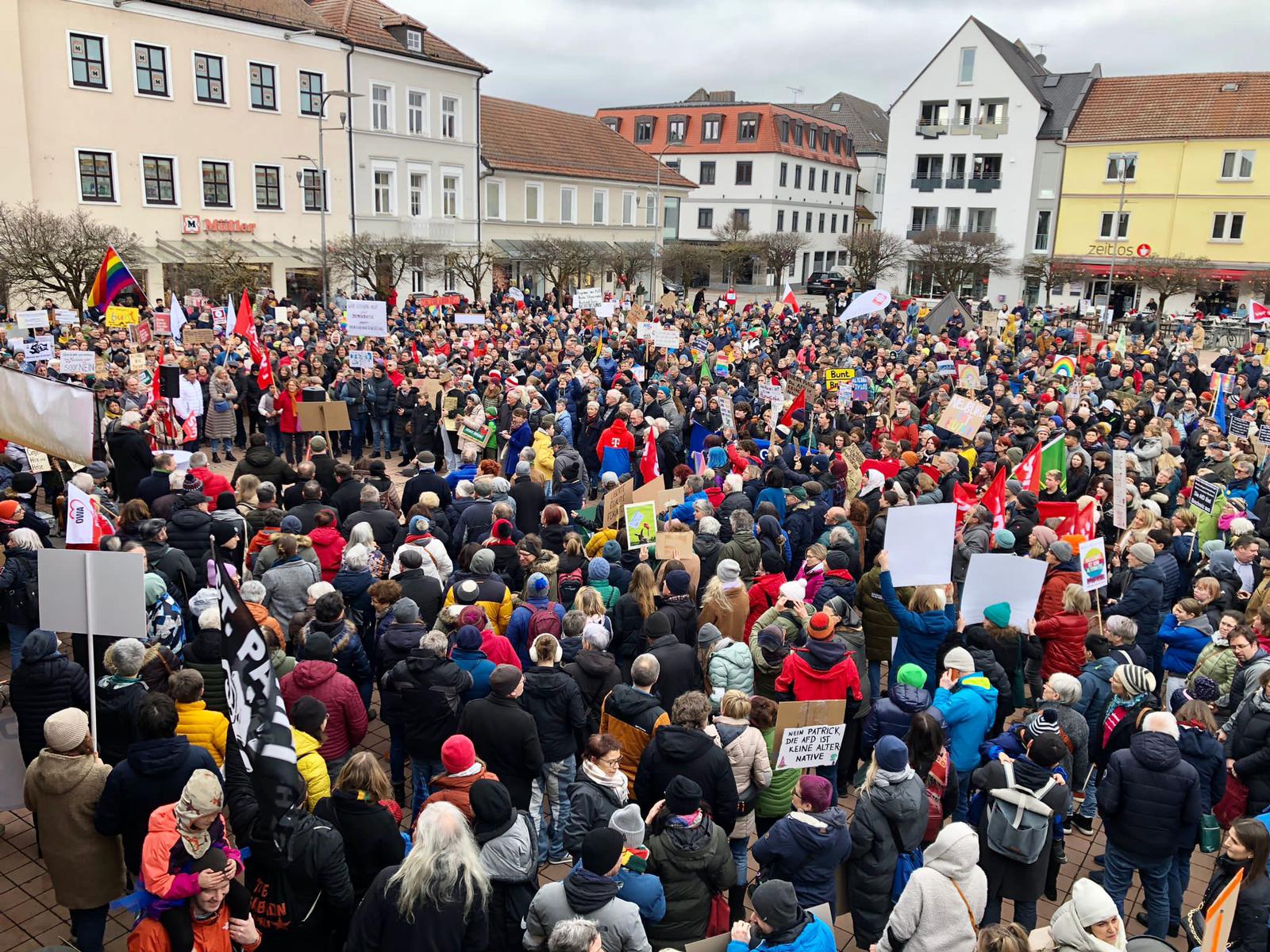 Demo auf dem Schrannenplatz